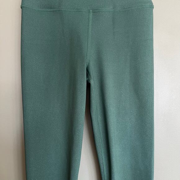 Carbon38 Shine Powder 7/8 Leggings Evergreen Size XS High Waisted Shimmer Gym - Picture 10 of 16
